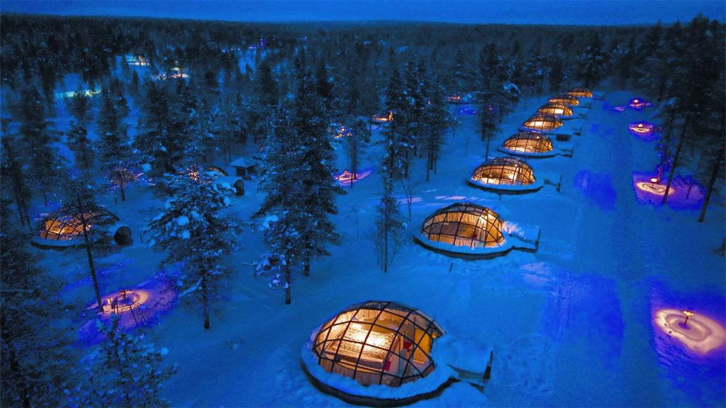 glass igloo finland